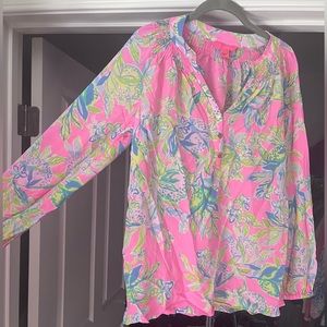 Silk Lilly Pulitzer Elsa Top